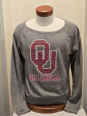 Pressbox,Oklahoma, Gray Crewneck, M